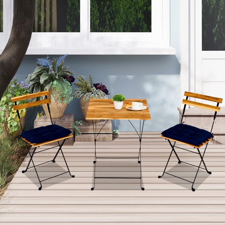 Patio folding deals bistro set